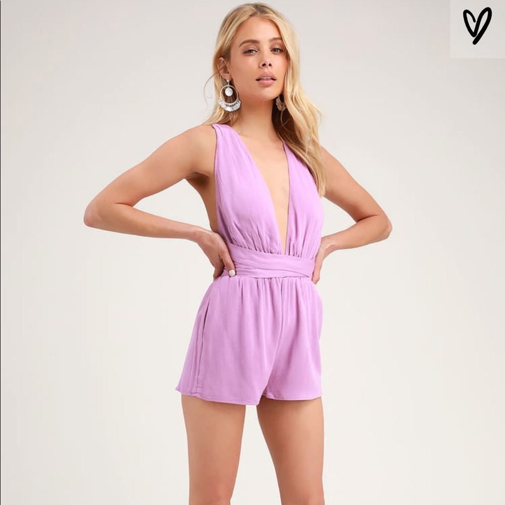 Milos lavender convertible romper